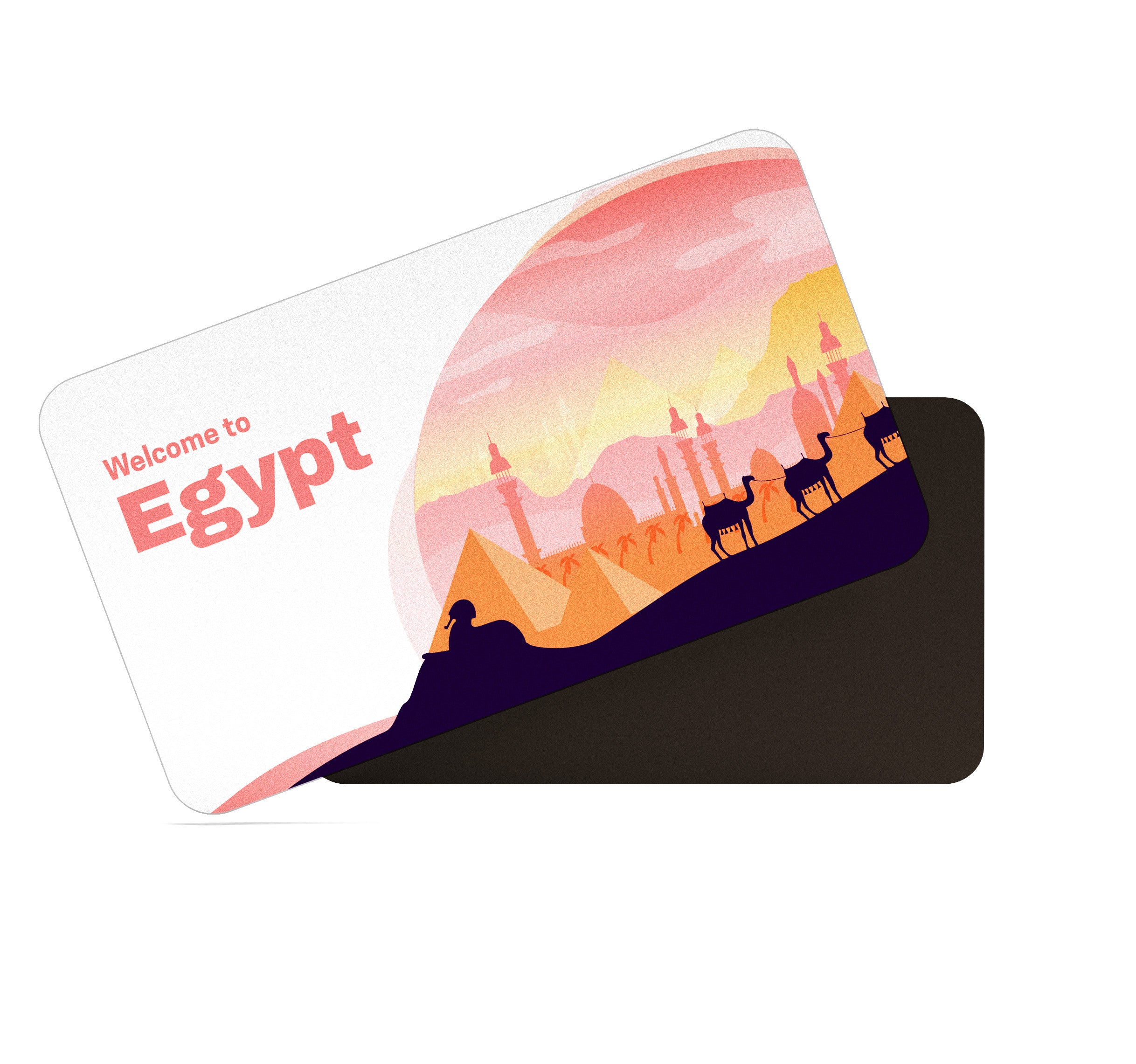 dhcrafts Rectangular Fridge Magnet Multicolor Egypt D1 Design Pack of 1 (8.6cm x 5.4cm)